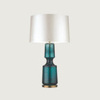 Art Deco Textured Glass Table Lamp, 38 x 72 cm