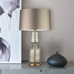 Art Deco Textured Glass Table Lamp, 38 x 72 cm