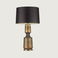 Art Deco Textured Glass Table Lamp, 38 x 72 cm