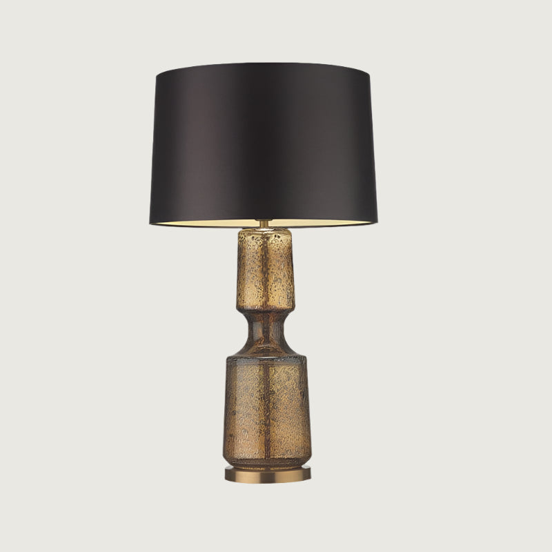 Art Deco Textured Glass Table Lamp, 38 x 72 cm