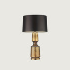 Art Deco Textured Glass Table Lamp, 38 x 72 cm