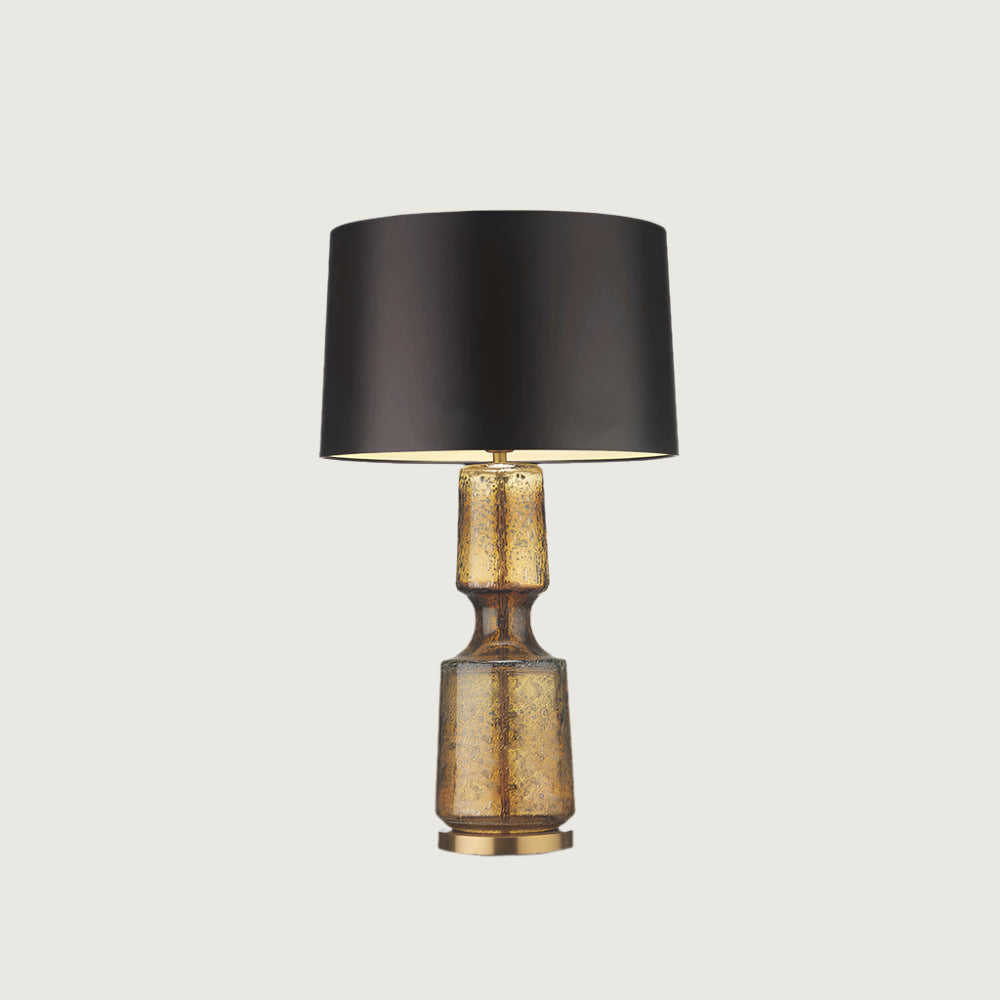 Art Deco Textured Glass Table Lamp, 38 x 72 cm