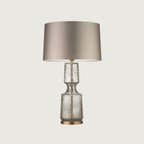 Art Deco Textured Glass Table Lamp, 38 x 72 cm