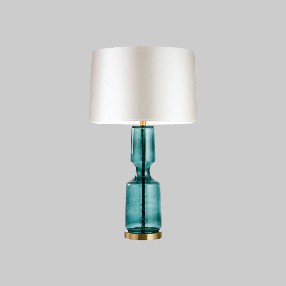 Art Deco Textured Glass Table Lamp, 38 x 72 cm