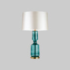 Art Deco Textured Glass Table Lamp, 38 x 72 cm
