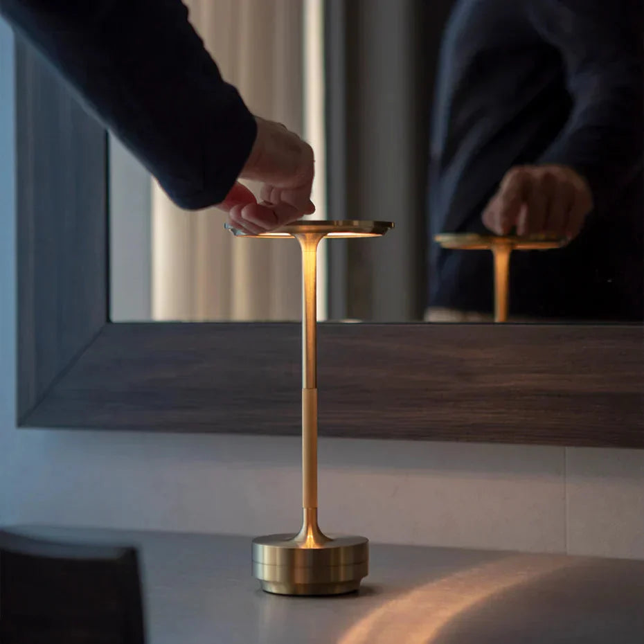 Minimalist Cordless Table Lamp with Touch Dimming