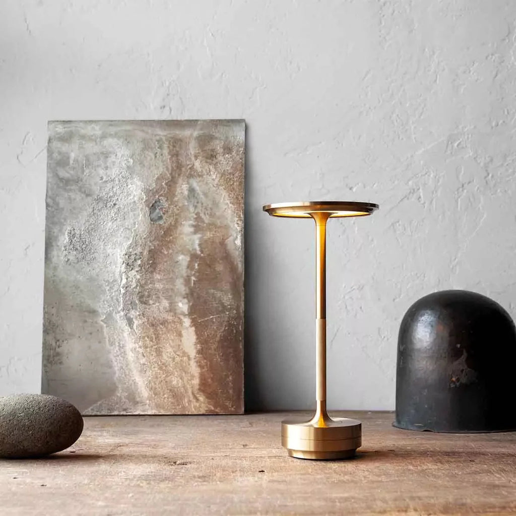 Minimalist Cordless Table Lamp with Touch Dimming