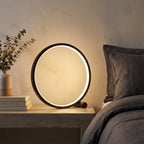 Minimalist Ring Table Lamp with Touch Dimmer and LED
