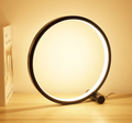 Minimalist Ring Table Lamp with Touch Dimmer and LED