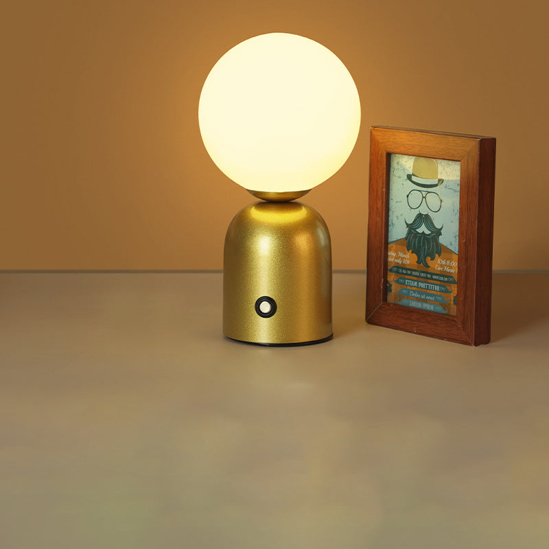Minimalist USB Table Lamp with Stepless Dimming, 200lm