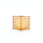Geometric Acrylic Table Lamp with Globe Light and Remote