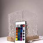 Water Ripple Projector Table Lamp with Remote, 16 Colours