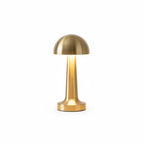 Cordless Mushroom Table Lamp with Touch Dimmer and USB