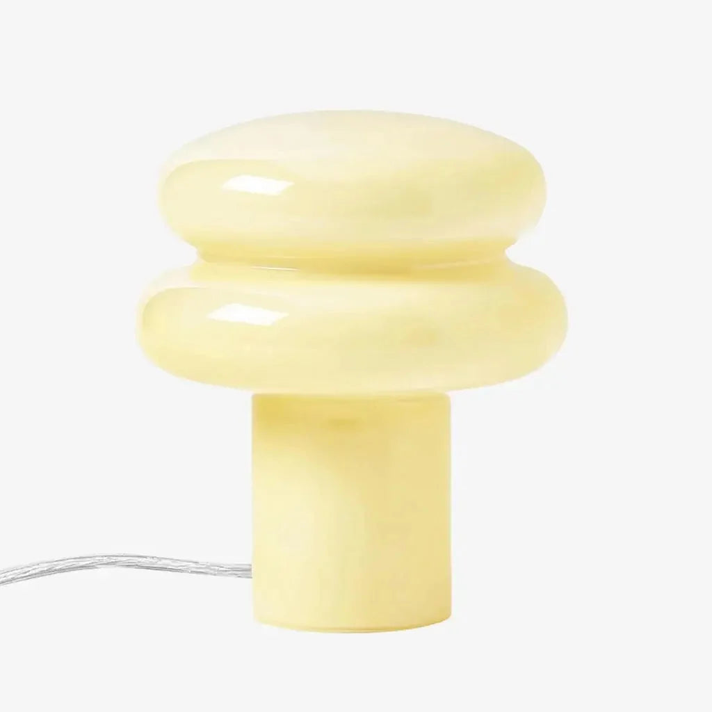 Opal Glass Mushroom Table Lamp, Bauhaus Style, 10 Colours