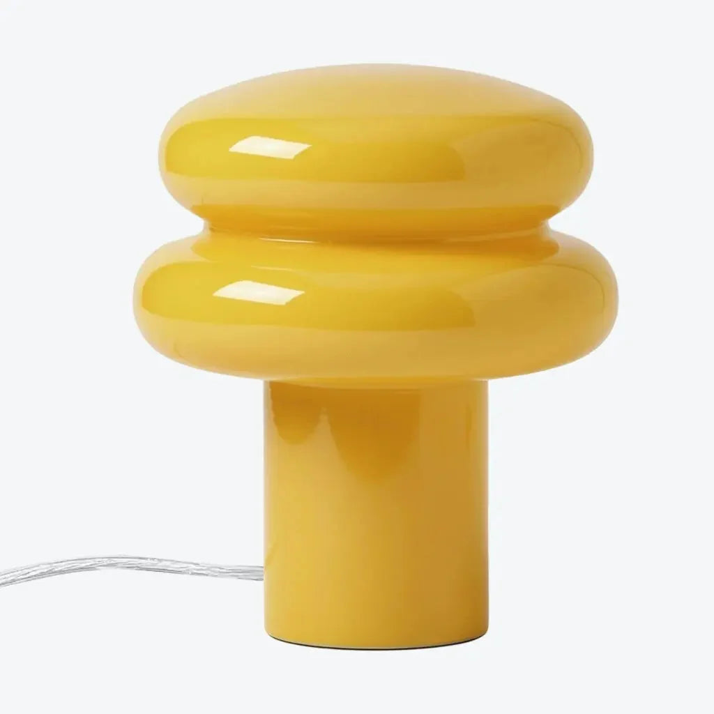 Lampa stołowa w kształcie grzyba ze szkła opalowego, styl Bauhaus, 10 kolorów