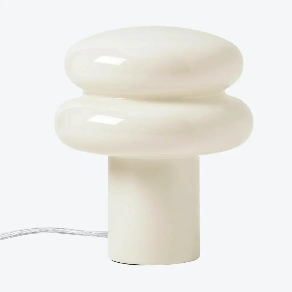 Lampa stołowa w kształcie grzyba ze szkła opalowego, styl Bauhaus, 10 kolorów
