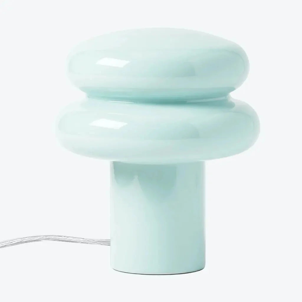 Lampa stołowa w kształcie grzyba ze szkła opalowego, styl Bauhaus, 10 kolorów