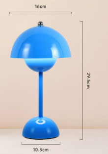 Cordless Scandi Dome Table Lamp with Touch Dimmer
