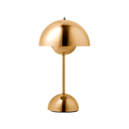 Cordless Scandi Dome Table Lamp with Touch Dimmer