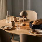 Cordless Scandi Dome Table Lamp with Touch Dimmer