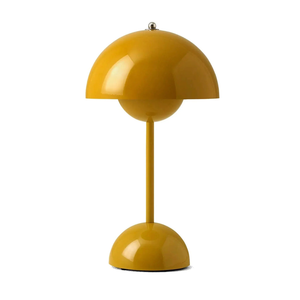 Cordless Scandi Dome Table Lamp with Touch Dimmer