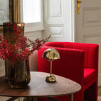 Cordless Scandi Dome Table Lamp with Touch Dimmer