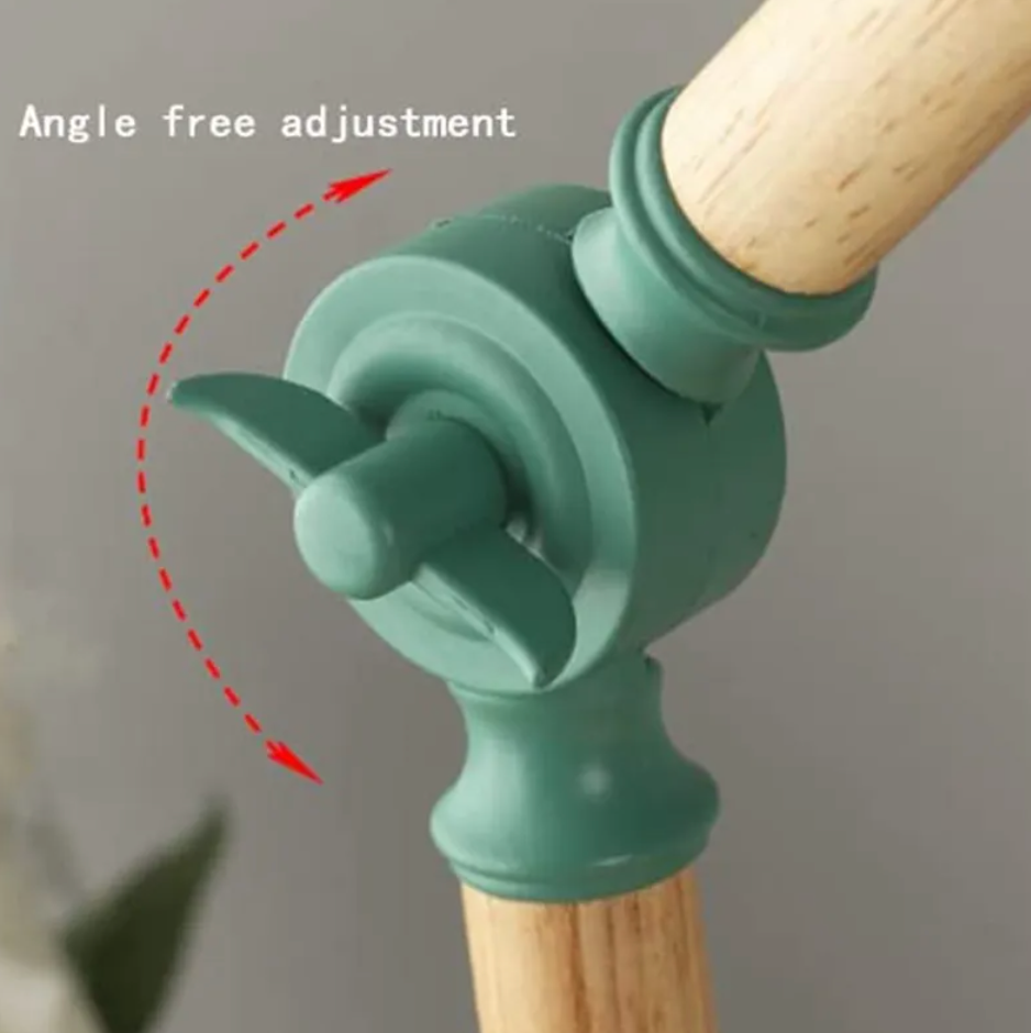 Scandi Table Lamp with Adjustable Arm and Wood Base