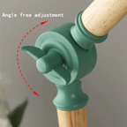 Scandi Table Lamp with Adjustable Arm and Wood Base