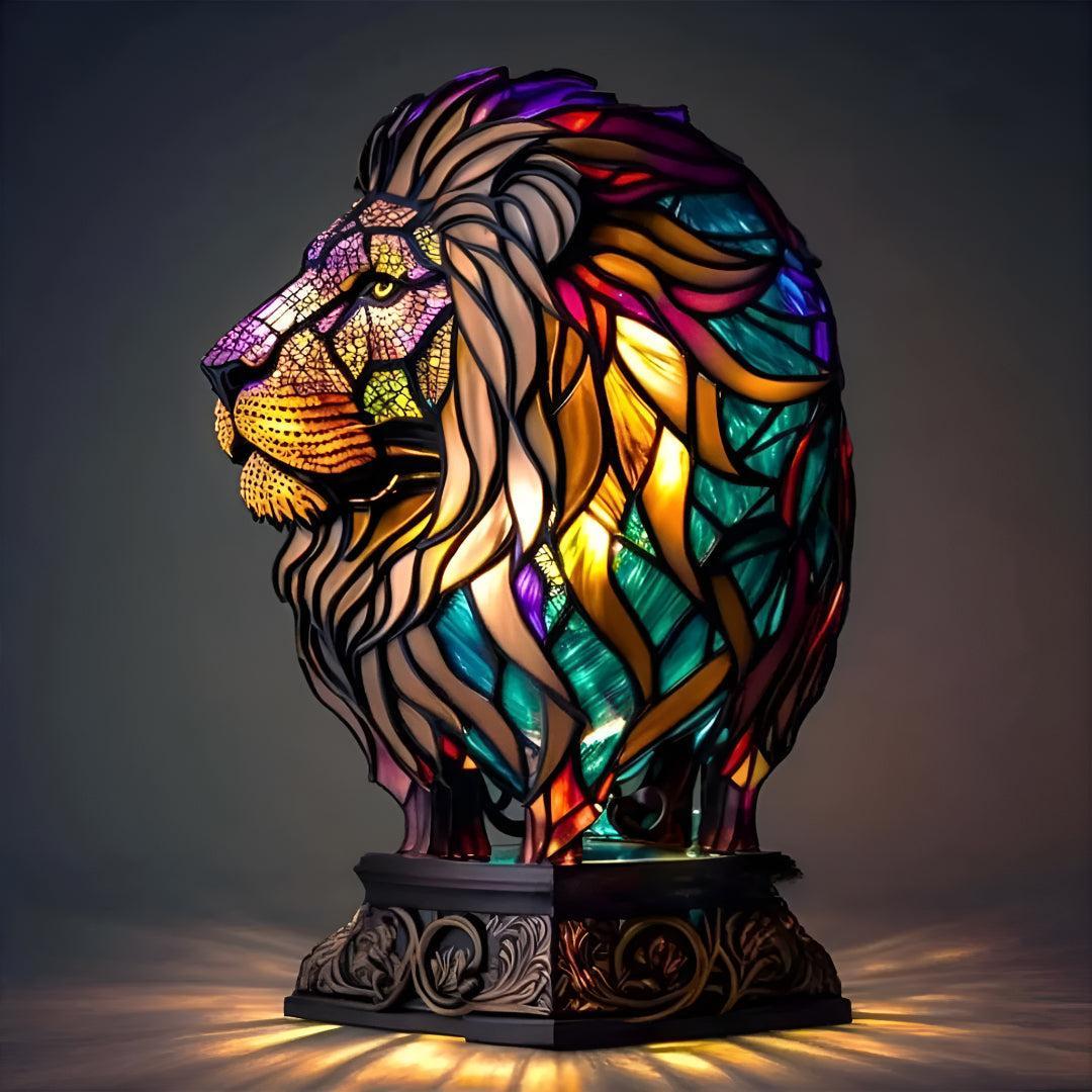 Stained Glass Effect Animal Table Lamp, USB, 12 Designs