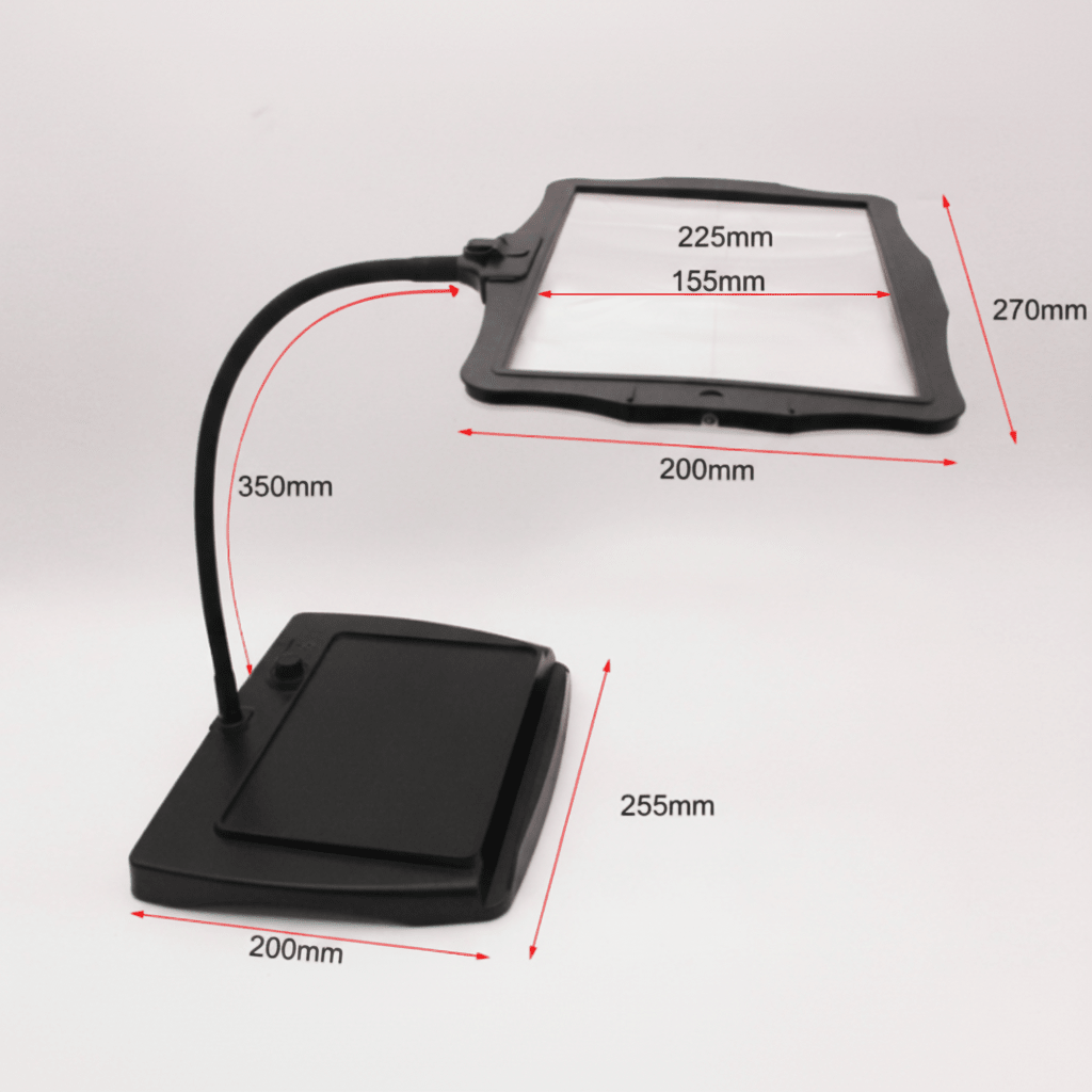 Magnifying LED Desk Lamp with Flexible Gooseneck Arm