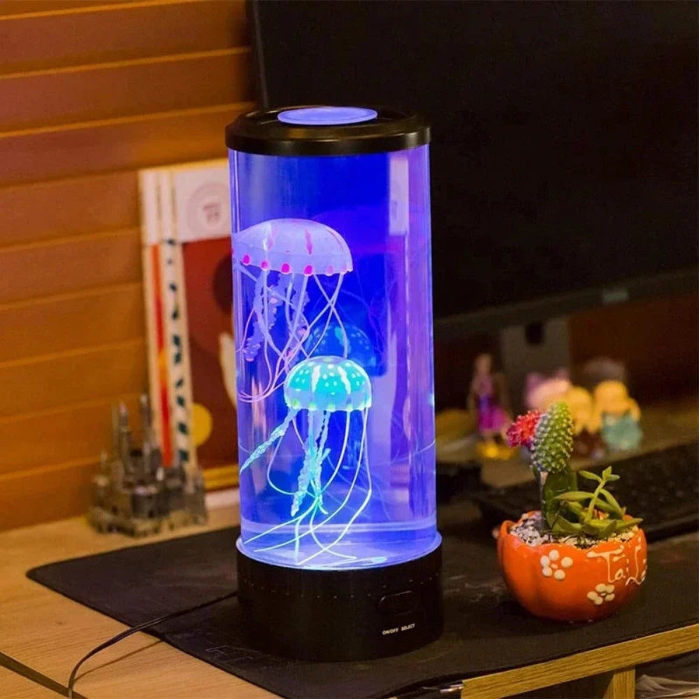 Colour-Changing Jellyfish Table Lamp with USB Power
