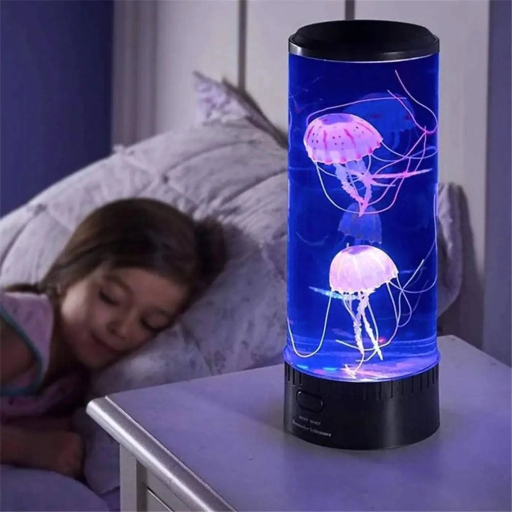 Colour Changing Jellyfish Table Lamp with Remote, USB