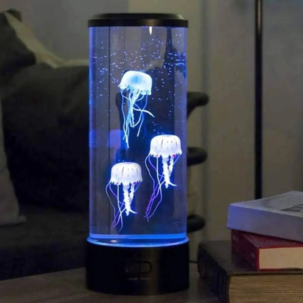 Colour Changing Jellyfish Table Lamp with Remote, USB