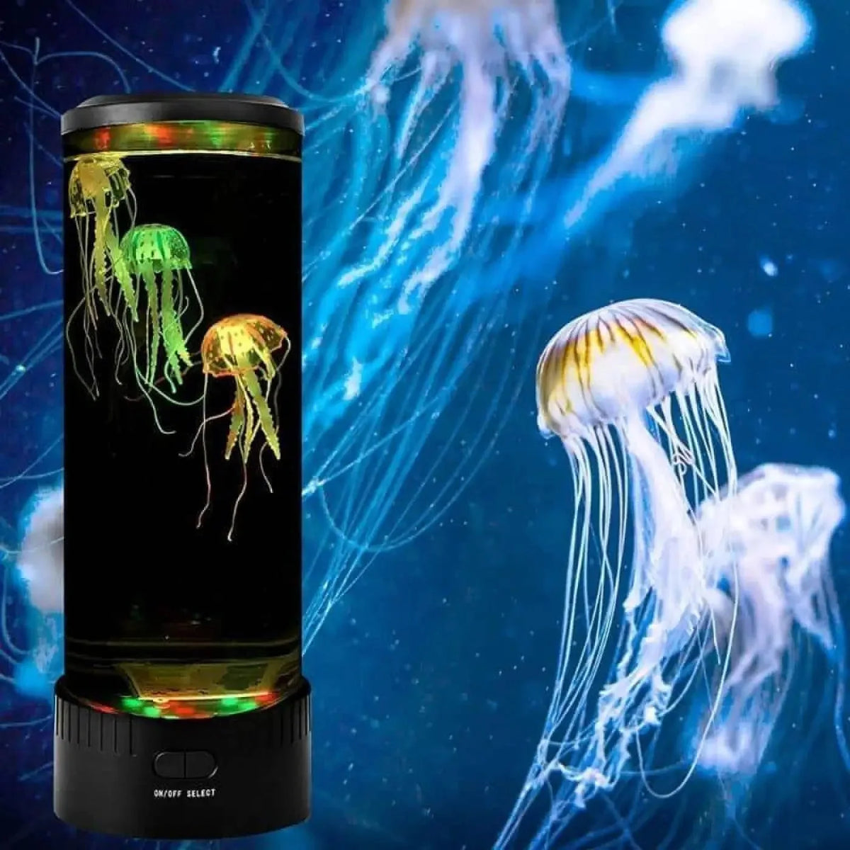 Colour Changing Jellyfish Table Lamp with Remote, USB