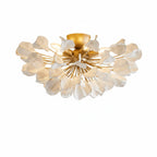 Ceramic Petal Flush Mount Ceiling Light, 61cm, Dimmable