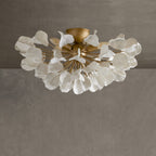 Ceramic Petal Flush Mount Ceiling Light, 61cm, Dimmable