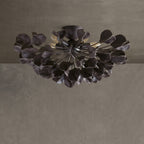 Ceramic Petal Flush Mount Ceiling Light, 61cm, Dimmable