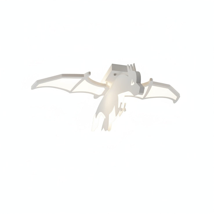 Dragon Shaped Kids Flush Mount Ceiling Light, LED