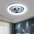 Kids Astronaut Ceiling Light with Solar System Print, LED