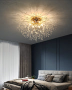 Glamour Dandelion Crystal Flush Ceiling Light, 40 to 70 cm