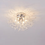 Glamour Dandelion Crystal Flush Ceiling Light, 40 to 70 cm