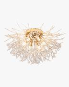 Glamour Dandelion Crystal Flush Ceiling Light, 40 to 70 cm