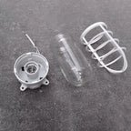 Industrial Cage Ceiling Light with Clear Glass, IP43