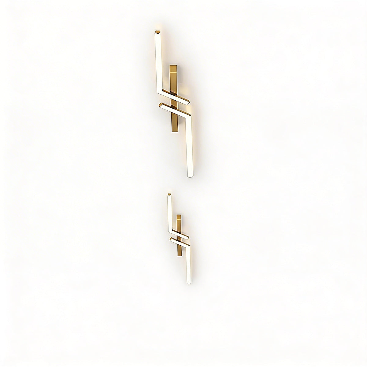 Modern Linear LED Ceiling Light, 60 to 120 cm, Black or Gold