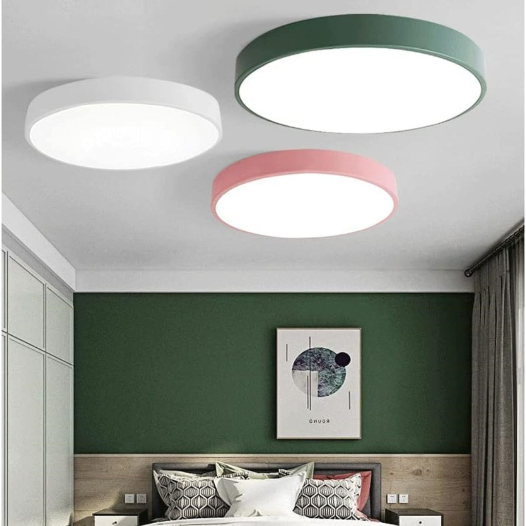 Round LED Flush Ceiling Light with Matt Acrylic Diffuser