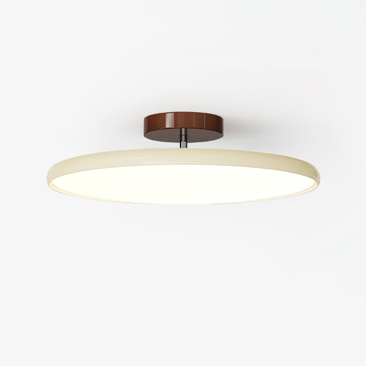 Minimalist Round LED Ceiling Light with Rotating Head, 36W