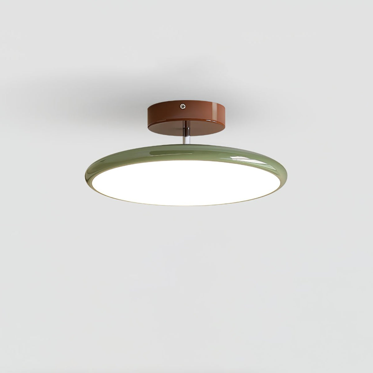 Minimalist Round LED Ceiling Light with Rotating Head, 36W