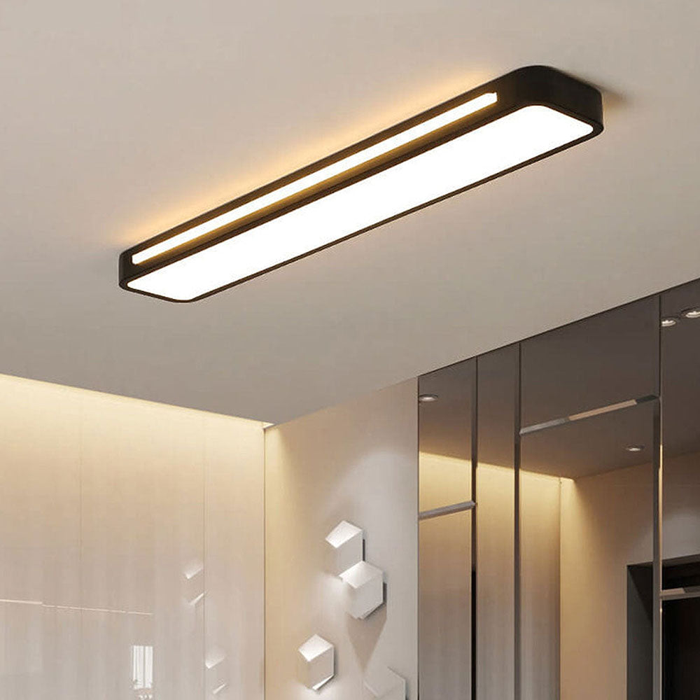 Scandi Rectangular LED Ceiling Light, 3 Colour Modes