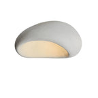 Wabi-Sabi Organic Ceiling Light with Frosted Shade, Touch Control