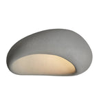 Wabi-Sabi Organic Ceiling Light with Frosted Shade, Touch Control